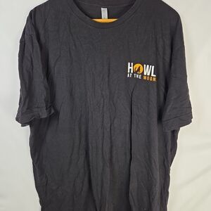 Next Level Apparel Black 'Howl at the Moon' Tee - Size XXL